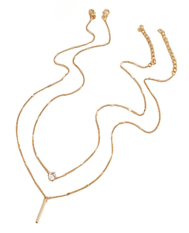Gold layered necklace
