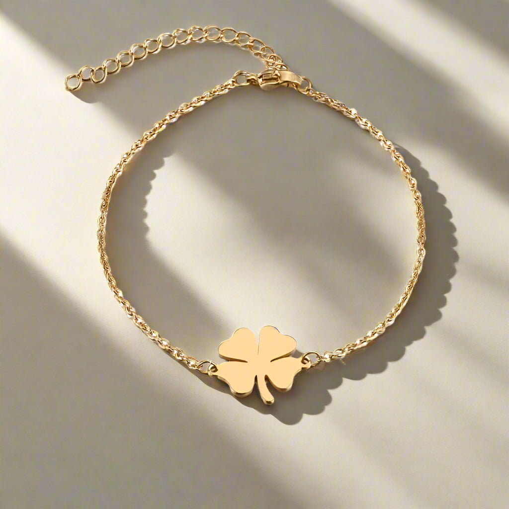 Clover bracelet - stainless steel