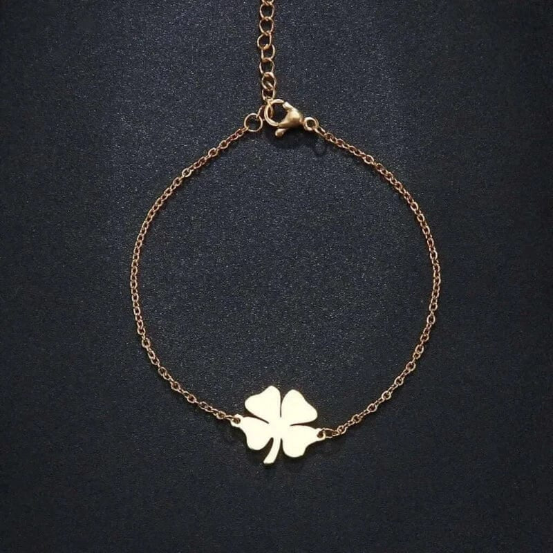 Clover bracelet - stainless steel