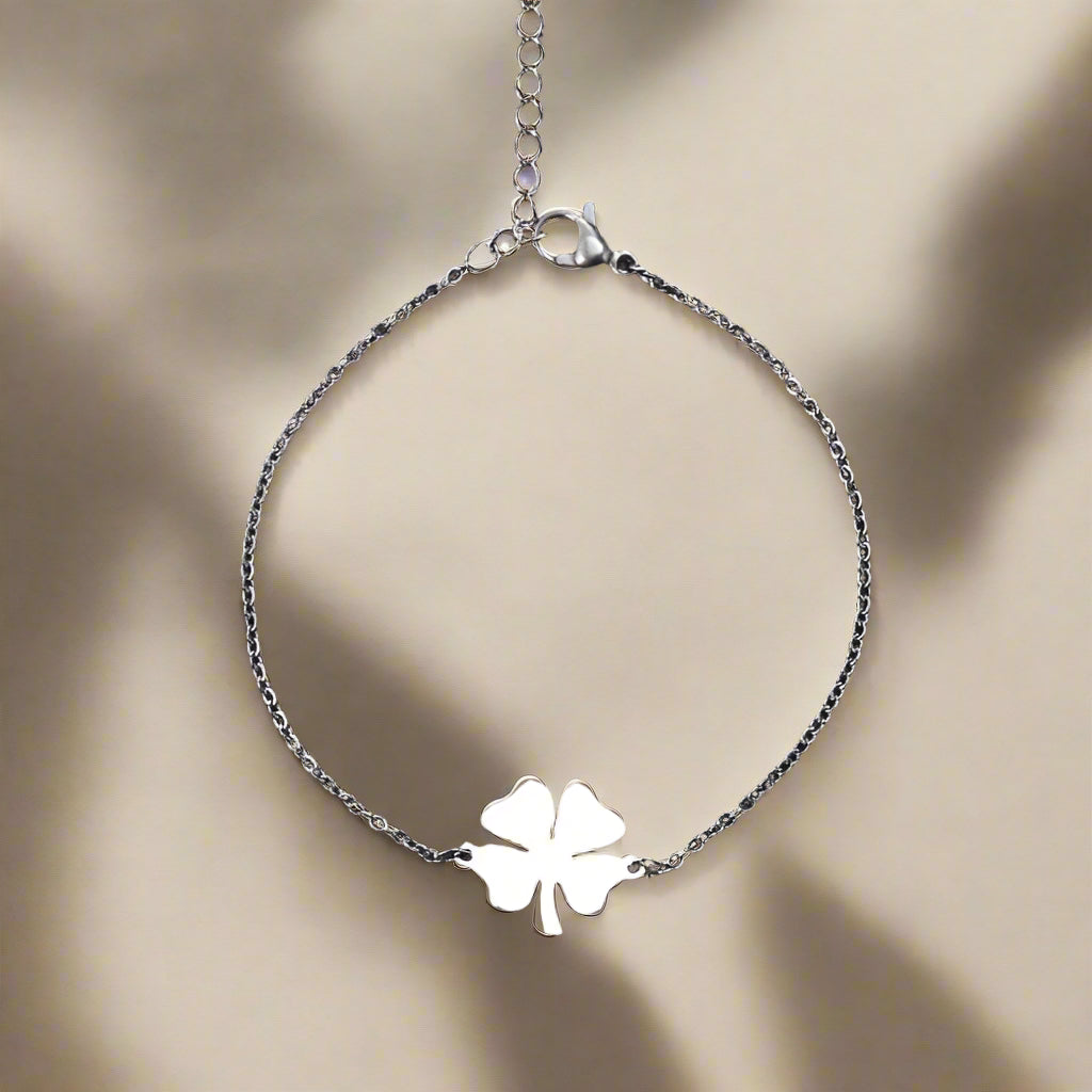 Clover bracelet - stainless steel