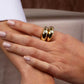 Chunky Gold dome ring for women