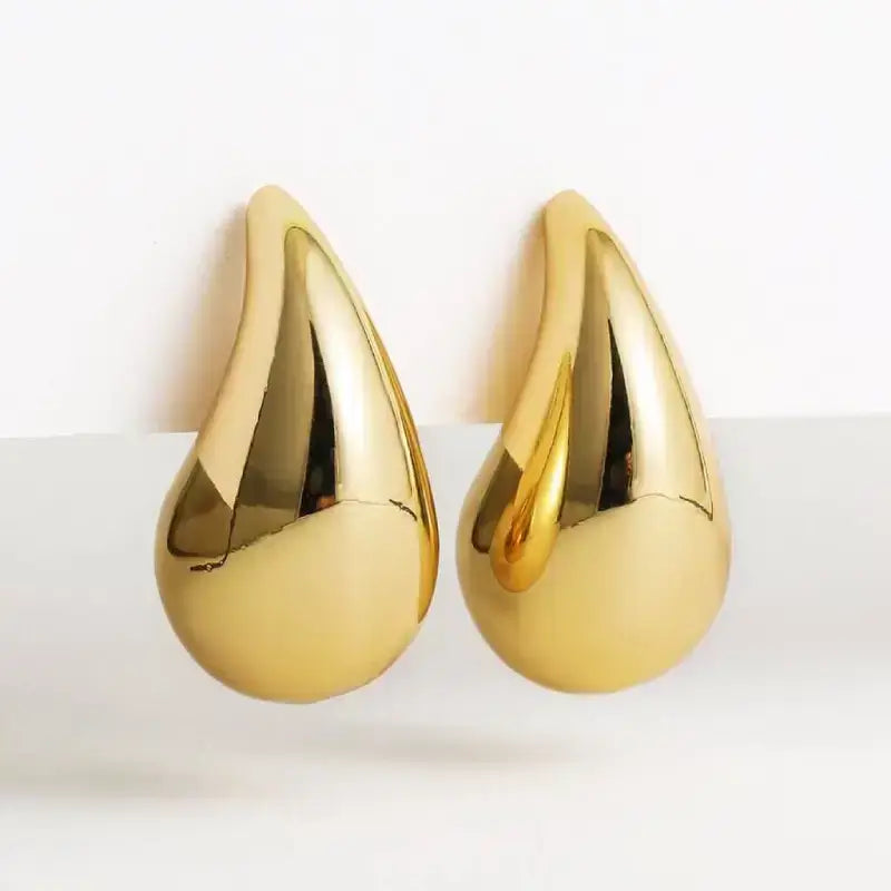 Gold plated waterdrop earrings