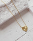 Geometric heart pendant necklace 1