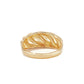 Croissant dome ring for women