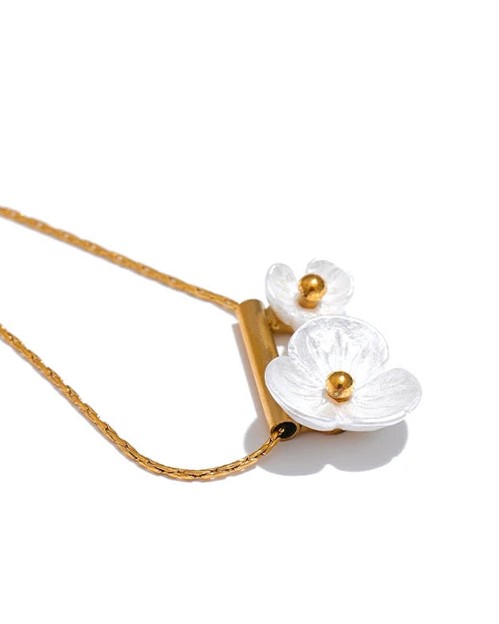 flower necklace for women