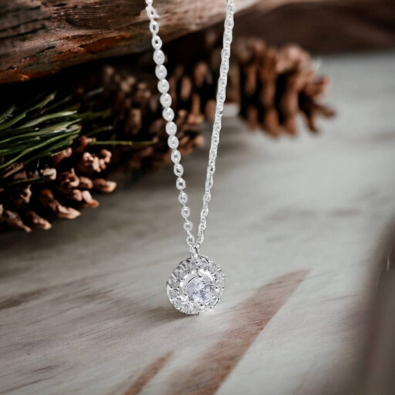 Cubic zirconia pendant necklace 