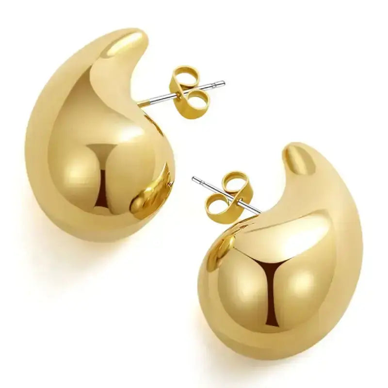 Gold plated waterdrop earrings