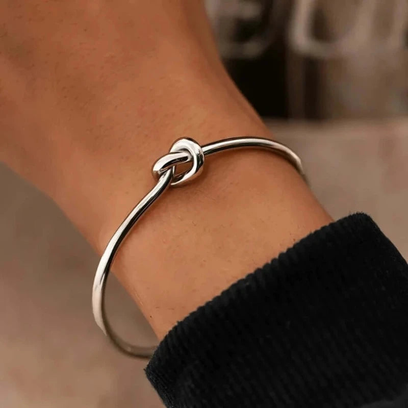 The Minimalist Cuff Bracelet - Silver Colour